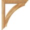 Ekena Millwork Thorton Traditional Rough Sawn Bracket w/ Offset Brace, Western Red Cedar, 6"W x 32"D x 36"H BKT0604X32X36THR01RWR - alternate 4